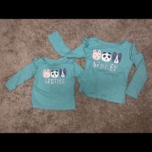 Set girls besties shirts